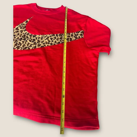 Red and Cheetah Nike Sweatshirt - Picture 7 of 10